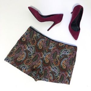 Forever 21 Paisley mini shorts